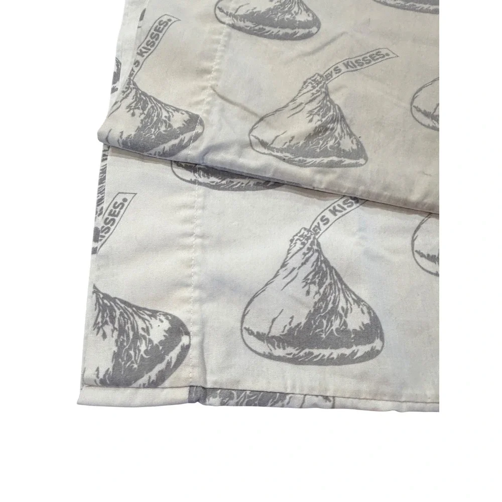 Vintage Hershey's Kisses Pillowcases Set of 2 Chocolate Candy Novelty AS IS